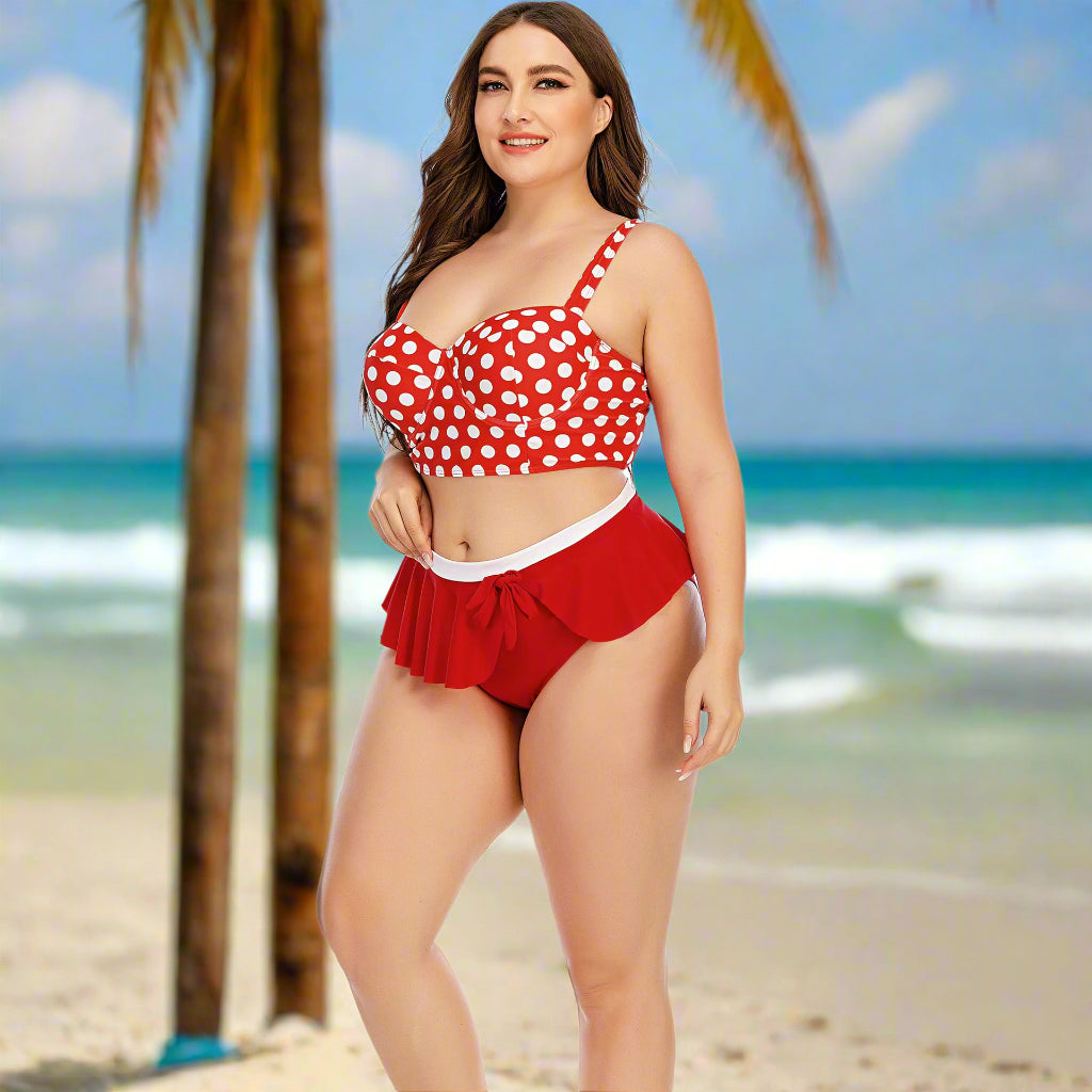 Plus Size Push Up Bikini Beach Dress