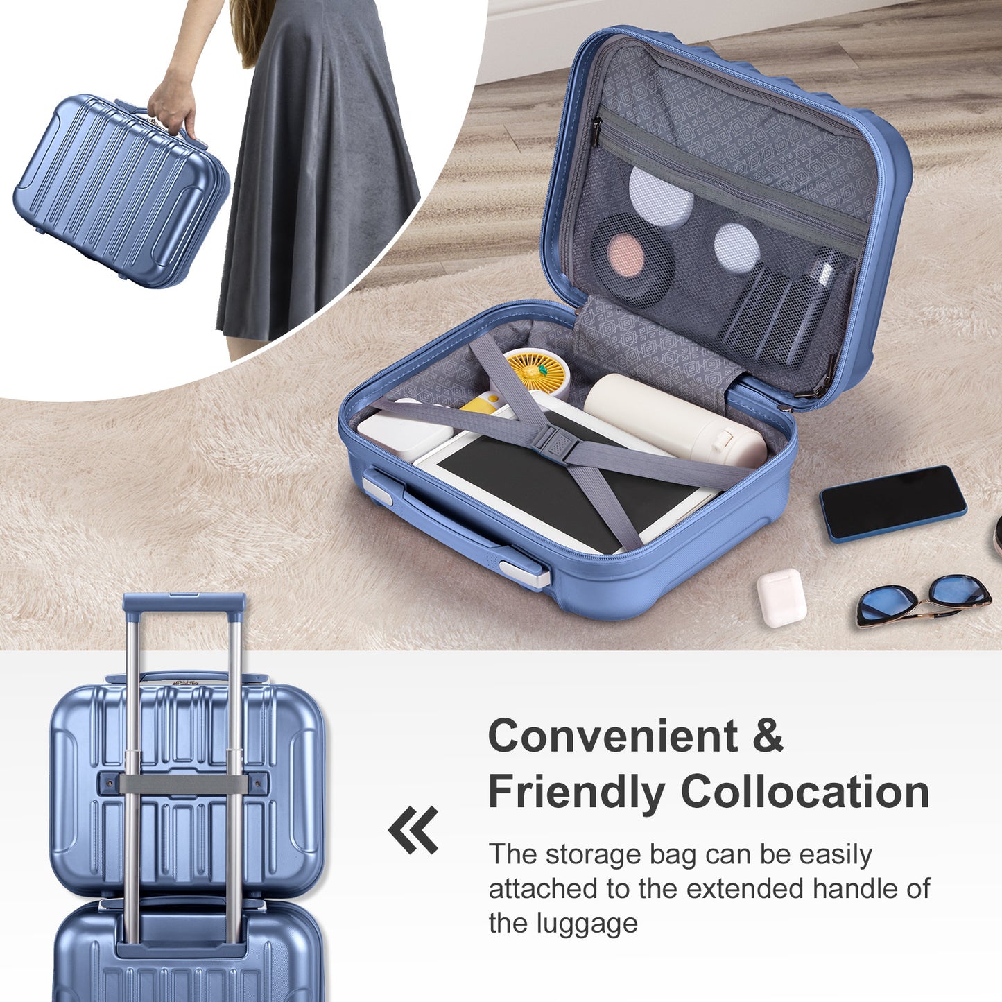 Vibe SkyGlide Two-piece Set 20 Inch Expandable Luggage Set
