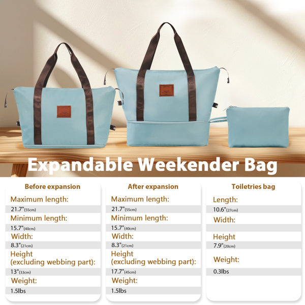 Travel Vibe 3pc Luggage and Tote Set